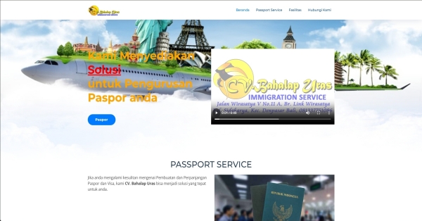 Website CV Bahalap Uras Bali