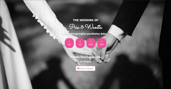 Digital Wedding Invitation